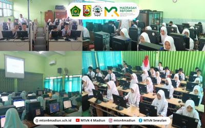 Siswa/Siswi MTsN 4 Madiun Penuh Atensi Sukseskan ABM 2024